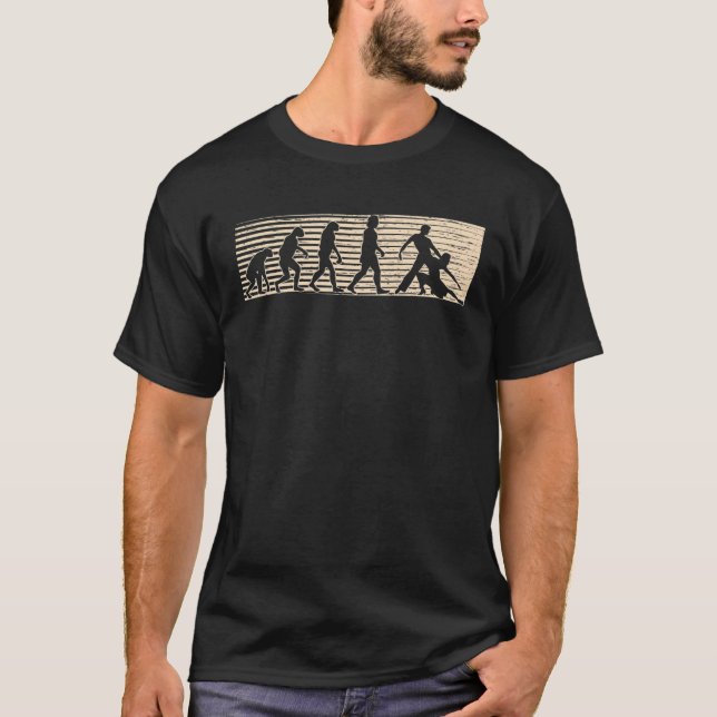 Salsa Evolution für lateinische Musik T-Shirt (Vorderseite)