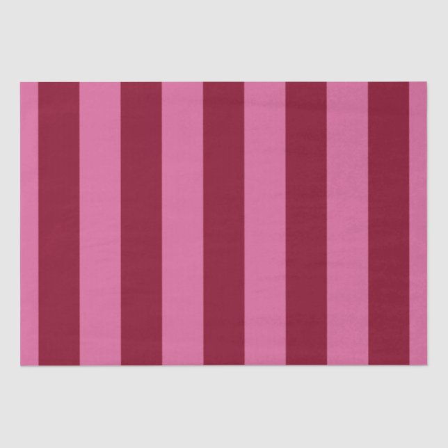 Salsa Flamingo Pink Stripe Seidenpapier (Vorderseite)