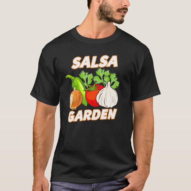 Salsa-Garten Gemüse Gemüsegärtner Gartnerei T-Shirt (Vorderseite)