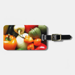 Salsa Gemüse, Tomaten, Paprikaschoten, Zwiebeln Gepäckanhänger