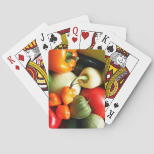 Salsa Gemüse, Tomaten, Paprikaschoten, Zwiebeln Spielkarten