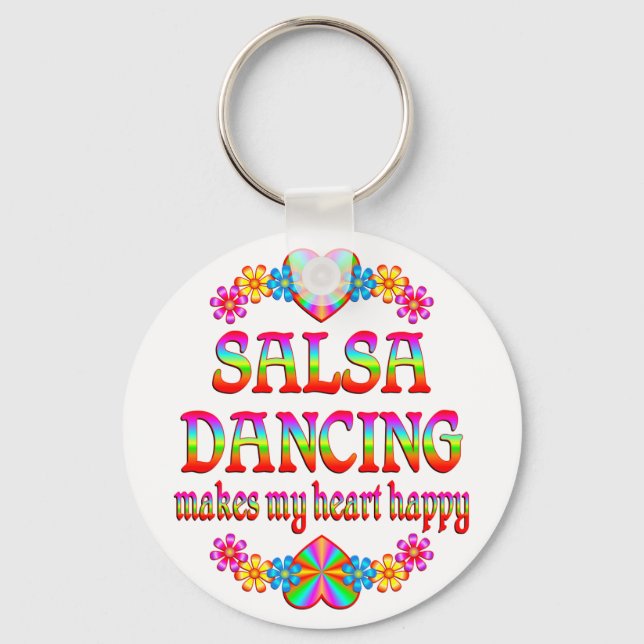 Salsa Heart Happy Schlüsselanhänger (Vorderseite)