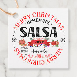 Salsa Homemade Frohe Weihnachtsname Jar Geschenkanhänger