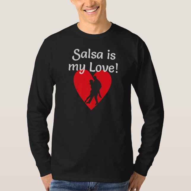 Salsa ist meine Liebe Salsa Rueda International Da T-Shirt (Vorderseite)