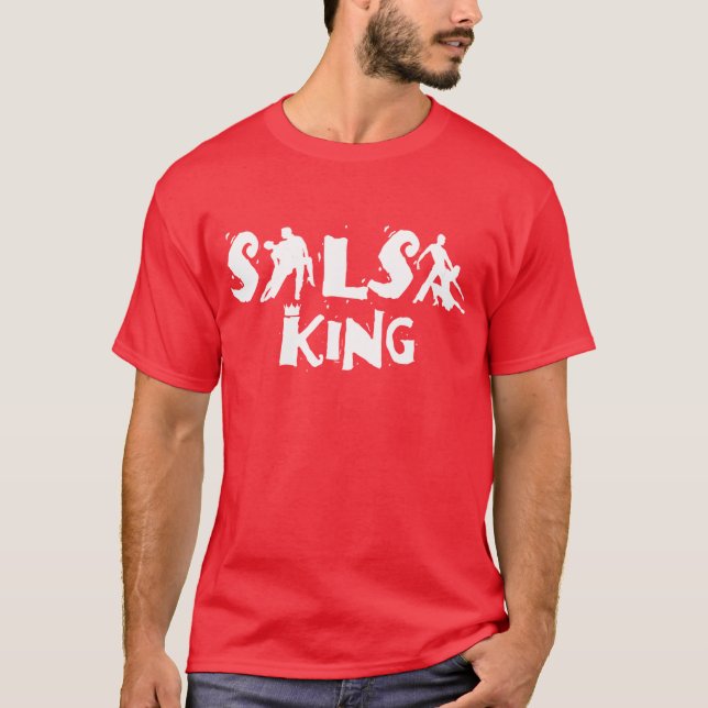 SALSA-KÖNIG T - Shirt - für Salsatanzliebhaber (Vorderseite)