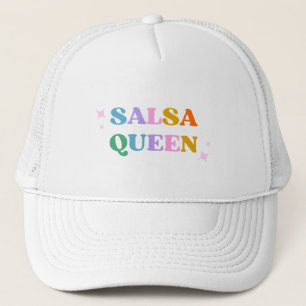 Salsa-Königin-Typografie farbenfroh Retro modern Truckerkappe