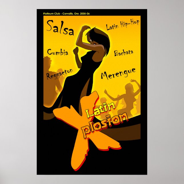 Salsa - Latein X Nacht Poster (Vorne)