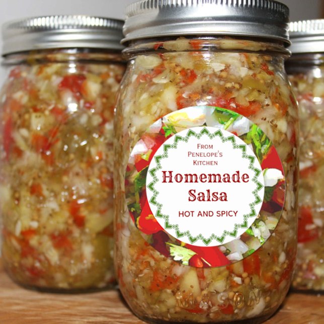 Salsa Maison De Votre Étiquette De Cuisine (Créateur téléchargé)