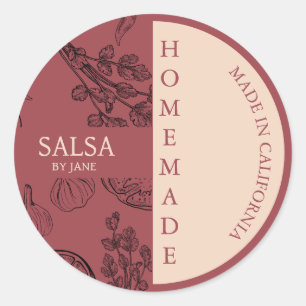 Salsa Modern Business Label Runder Aufkleber