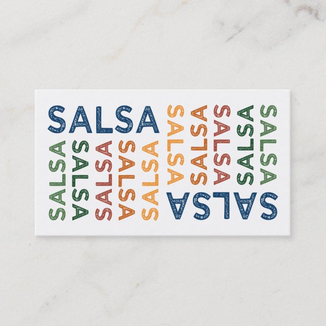 Salsa Niedlich Visitenkarte (Vorderseite)