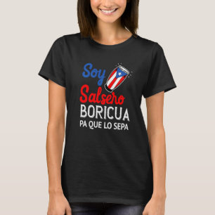 Salsa Puerto Rico Boricua Puerto Rico Rote Kirche T-Shirt