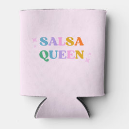 Salsa Queen typography bunt Retro modern Dosenkühler