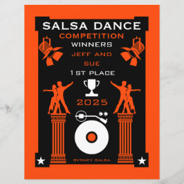 Salsa Tance Competition Certificate
