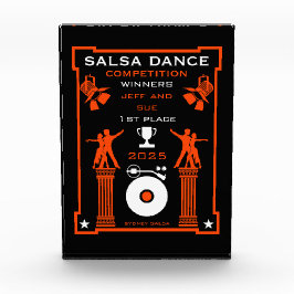 Salsa Tance Competition Certificate Acryl Auszeichnung