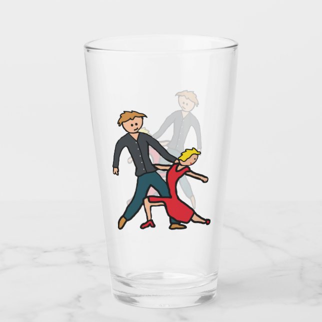 Salsa-Tanz Glas (Vorderseite)