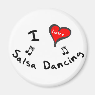 Salsa-Tanzen-Geschenke - i-Herz-Salsa-Tanzen Magnet