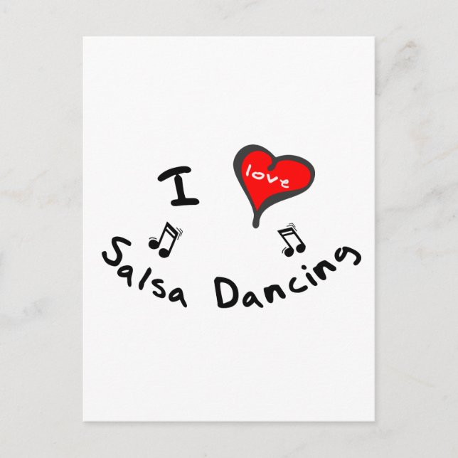 Salsa-Tanzgeschenke - ich höre Salsa-Tanzen Postkarte (Vorderseite)