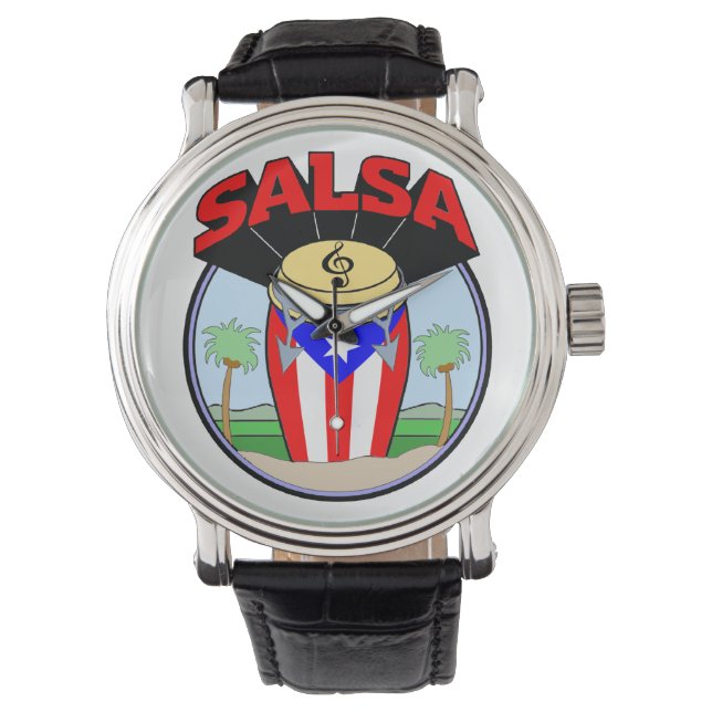Salsa Time! Armbanduhr (Vorderseite)
