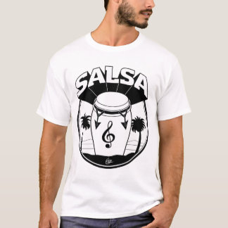 SALSA-TROMMEL b: w T-Shirt