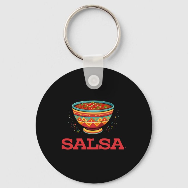 Salsa- und Chips-Matching-Kostüm Schlüsselanhänger (Vorderseite)