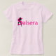 SALSERA T - Shirt mit Tanzenmädchen - Salsa-Party (Design vorne)