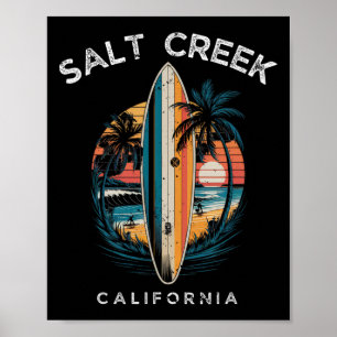Salt Creek Beach Kalifornien Männer Frauen Surfen Poster