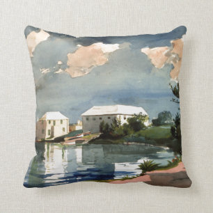 Salt Kettle, Bermuda Malerei von Winslow Homer Kissen