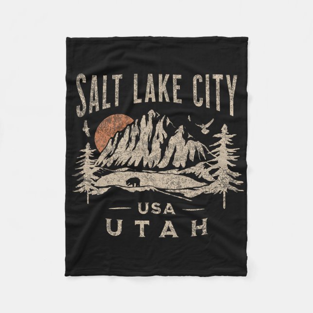 Salt Lake City  Fleecedecke (Vorderseite)