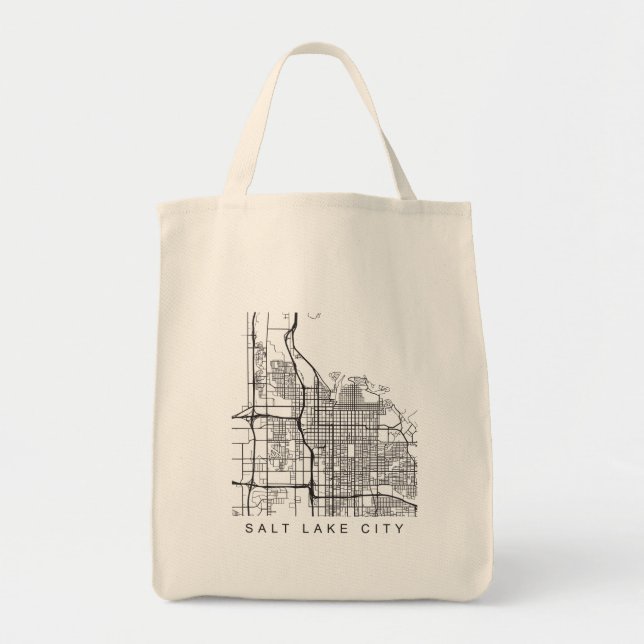 Salt Lake City Minimalistische Tragetasche (Vorne)