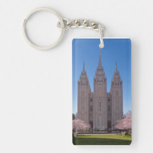 Salt Lake City-Tempel keychain. Schlüsselanhänger