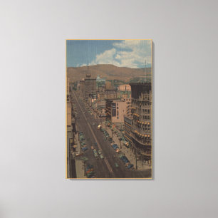 Salt Lake City, Utah - Ansicht von Hauptst. Leinwanddruck