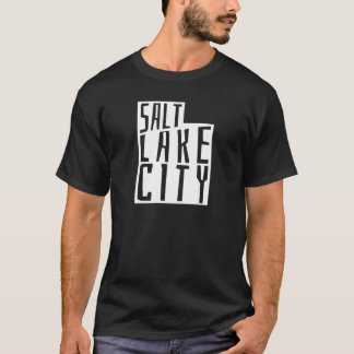 Salt Lake City, Utah Kontur - Fahrplan T-Shirt
