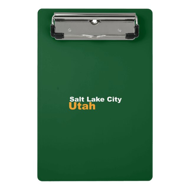 Salt Lake City, Utah Mini Clipboard Klemmbrett (Vorderseite)