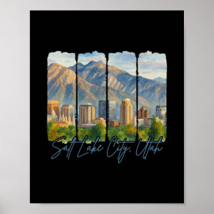 Salt Lake City Utah Reisereise Treffe mich in Salt Poster