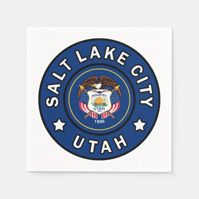 Salt Lake City Utah Serviette (Vorderseite)