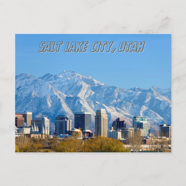 Salt Lake City Utah Souvenirreise Postkarte (Vorderseite)