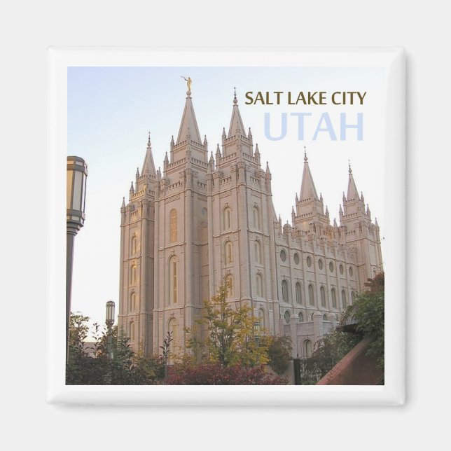 Salt Lake City Utah Travel Souvenir Frigo Magnet (Devant)