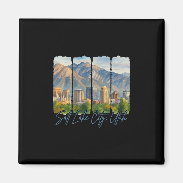 Salt Lake City Utah Traveling Trip Meet Me In Salt Magnet (Vorne)