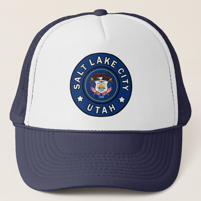 Salt Lake City Utah Truckerkappe (Vorderseite)