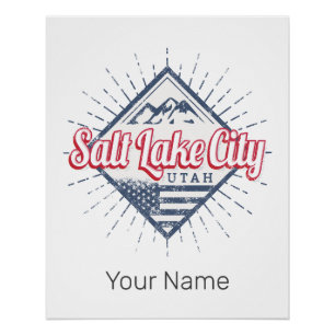 Salt Lake City Utah United Staaten Mountains USA Poster
