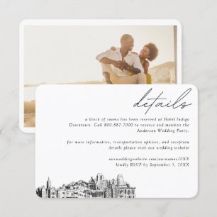 Salt Lake City WedHotel Zimmerblock Details Begleitkarte
