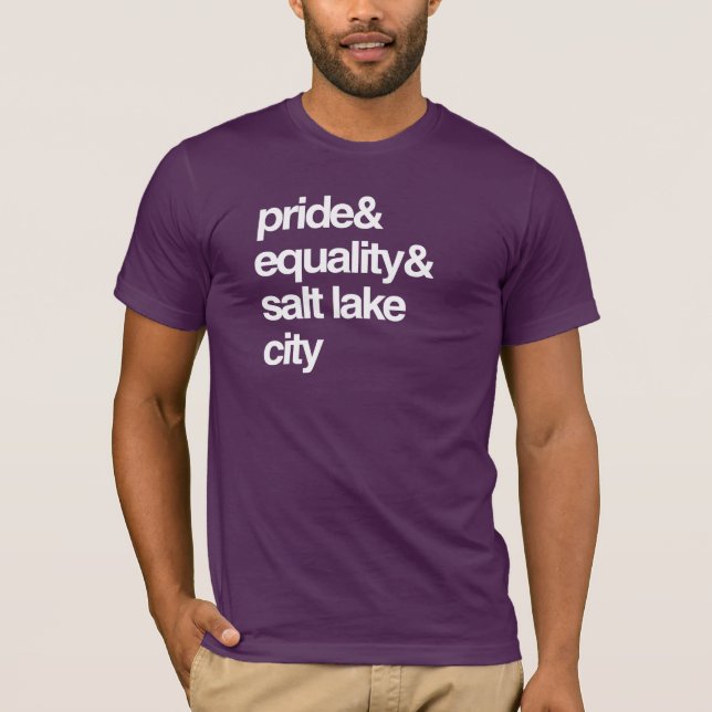 SALT LAKE CITYgleichheit UND -STOLZ -- .png T-Shirt (Vorderseite)