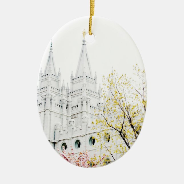 Salt Lake-Tempel-Verzierung Keramik Ornament (Vorne)