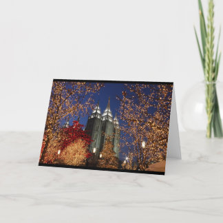 Salt Lake Temple Christmas Greeting Card Feiertagskarte
