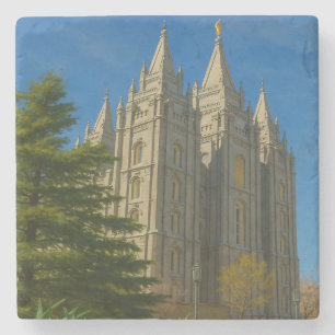 Salt Lake Temple Untersetzer™ Steinuntersetzer