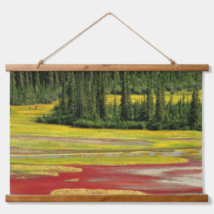 Salt Plain & Wald Wood Buffalo Nationalpark Wandteppich Mit Holzrahmen