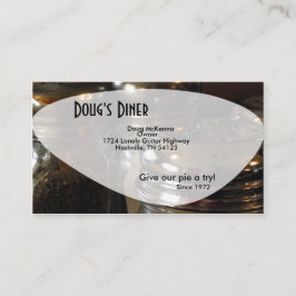 Salt Shaker Fun Diner Restaurant Business Card Visitenkarte