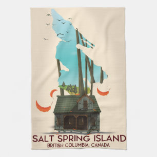 Salt Spring Island British Columbia Kanada Geschirrtuch