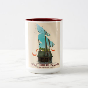 Salt Spring Island British Columbia Kanada Zweifarbige Tasse