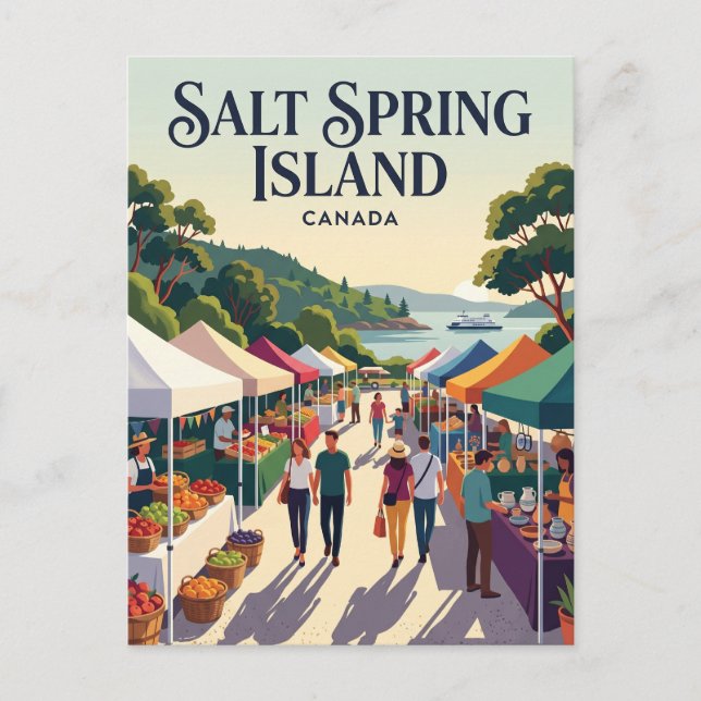 Salt Spring Island Kanada Postkarte (Vorderseite)